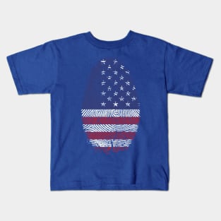 USA Finger Print Kids T-Shirt